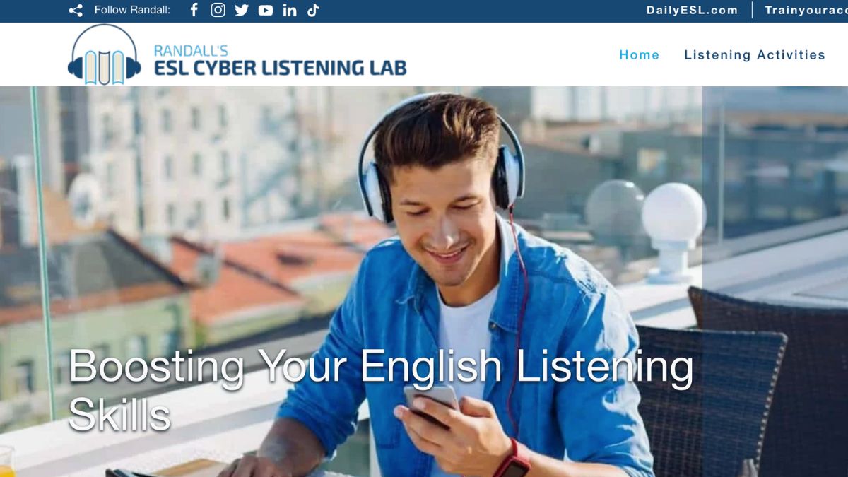 Randall’s ESL Cyber Listening Lab Website