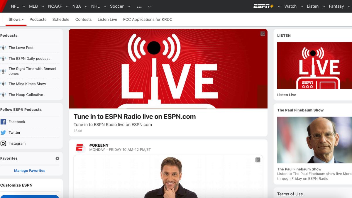 英文廣播電台 ESPN Radio