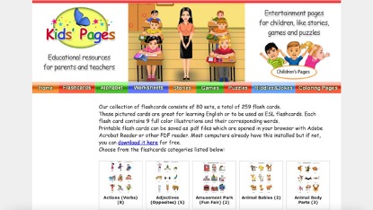 英文學習單網站 Kids' Pages